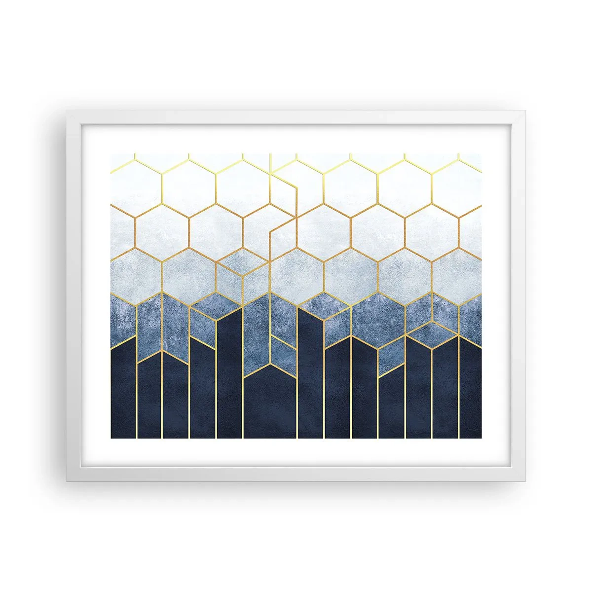 Poszter fekete keretben - Kompozíció szinkópa ritmusban - 50x40 cm