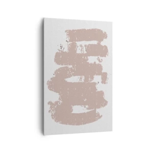 Vászonkép - Absztrakció lágy rózsaszínben - 80x120 cm
