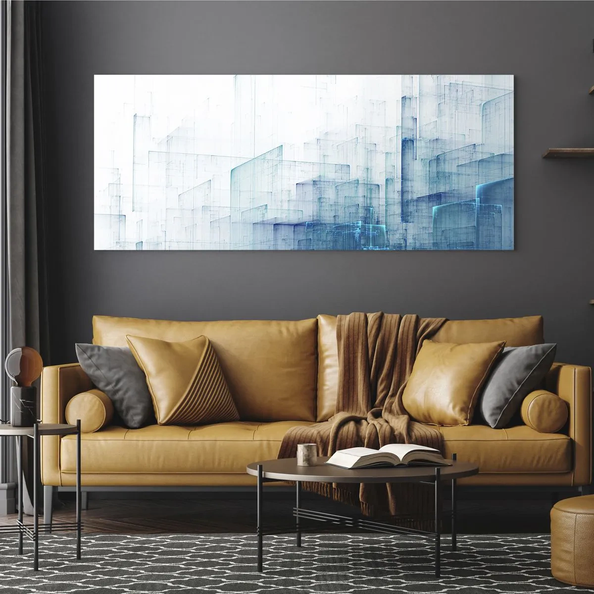 Üveg kép - Hogyan lett az űr - 100x40 cm