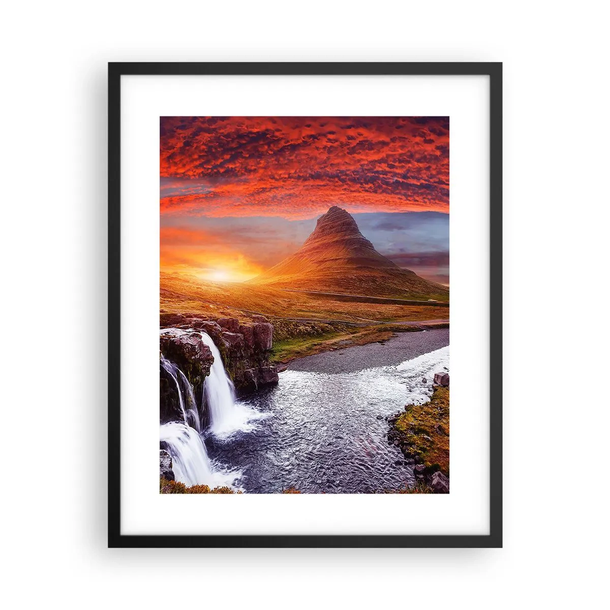 Poszter fehér keretben - Középfölde kilátása - 40x50 cm