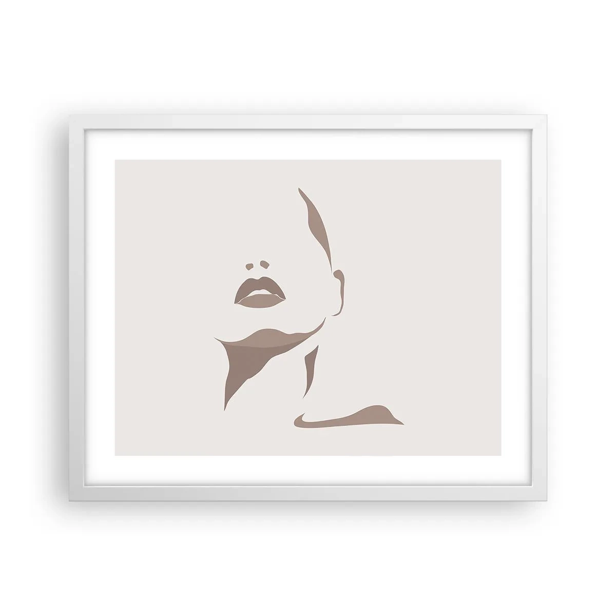 Poszter fekete keretben -  Fényből és árnyékból létrehozott - 50x40 cm