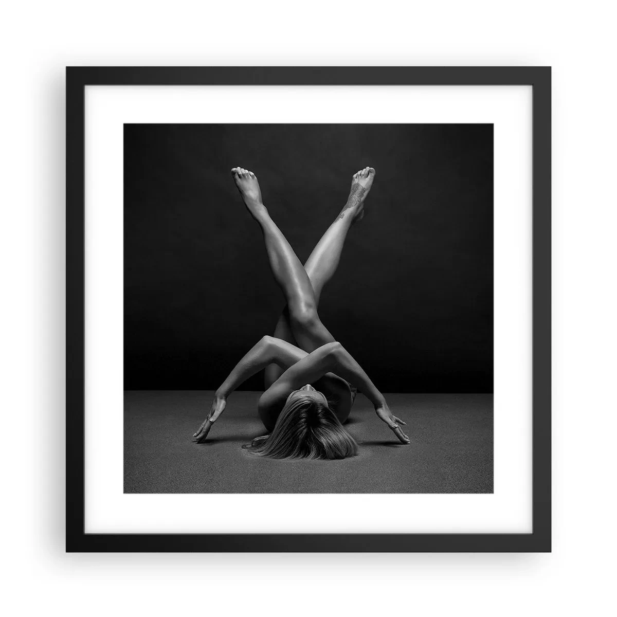 Poszter fehér keretben - A meztelenség geometriája - 40x40 cm