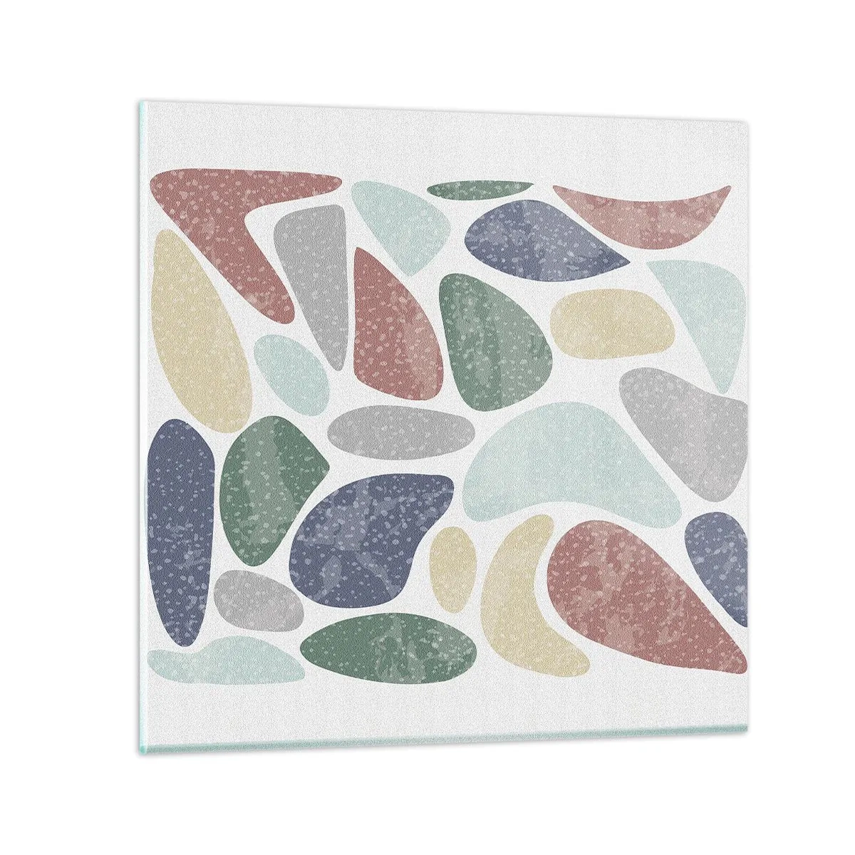Üveg kép - Mozaik púderes színekből - 70x70 cm