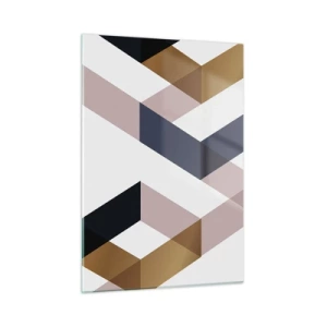 Üveg kép - Síkok és szögek - 50x70 cm
