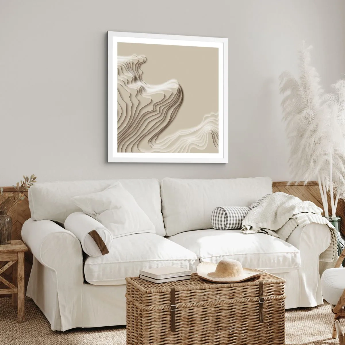 Poszter fekete keretben - Művészeti topográfia - 40x40 cm