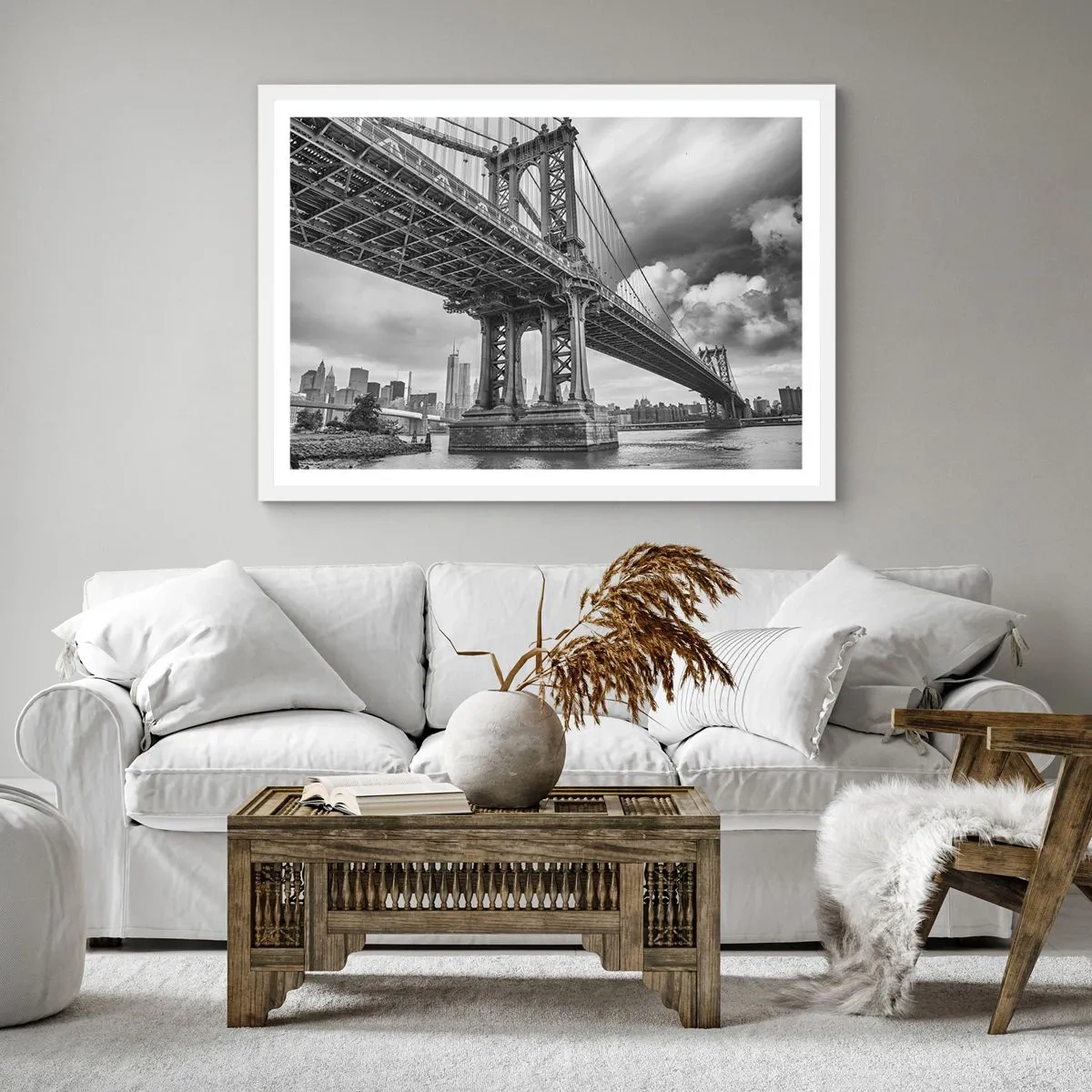 Poszter fekete keretben - A város szívébe - 40x40 cm