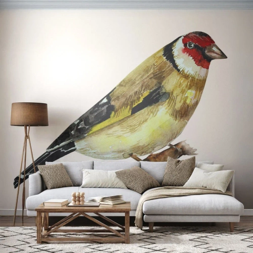 Öntapadós Fotótapéta Deluxe Sticker - Madárportré - Tengelice, Madár, Darab - 250x175 cm