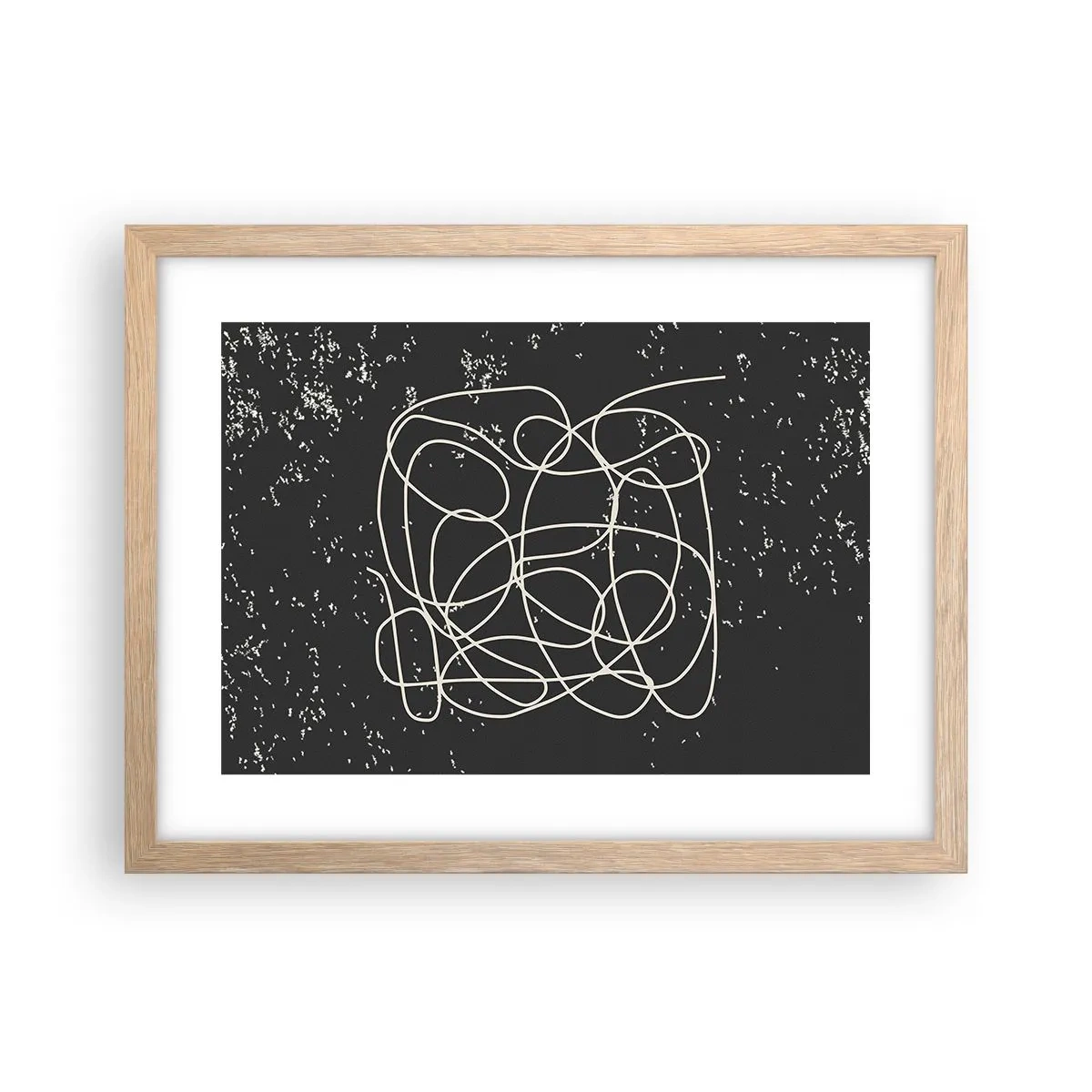 Poszter világos tölgy keretben - Gondolatok elkalandozása - 40x30 cm