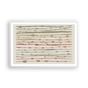 Poszter fekete keretben - Zenei színjegyzetelés - 91x61 cm