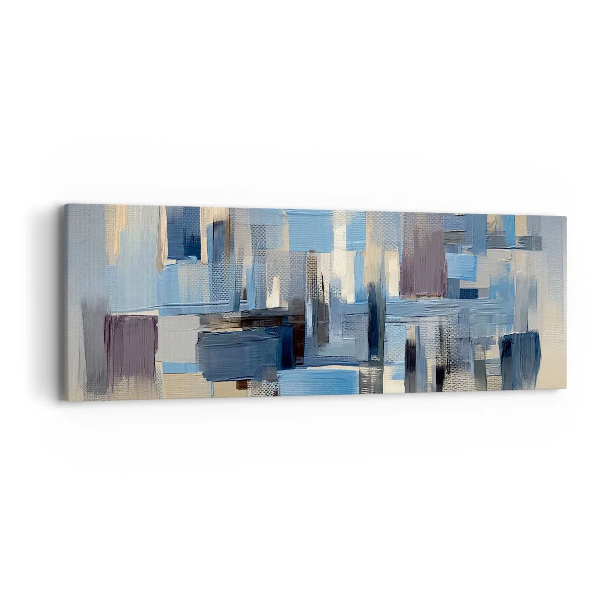 Vászonkép - Kék építmény - 90x30 cm