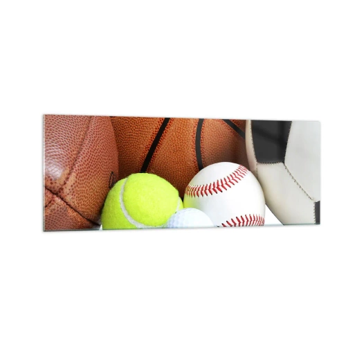 Üveg kép - A futball összeköt minket! - 140x50 cm