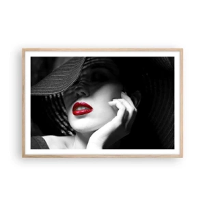 Poszter világos tölgy keretben - Egy tanulmány Scarletben - 91x61 cm