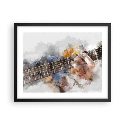 Poszter fehér keretben - Költészet a húrok között - 50x40 cm