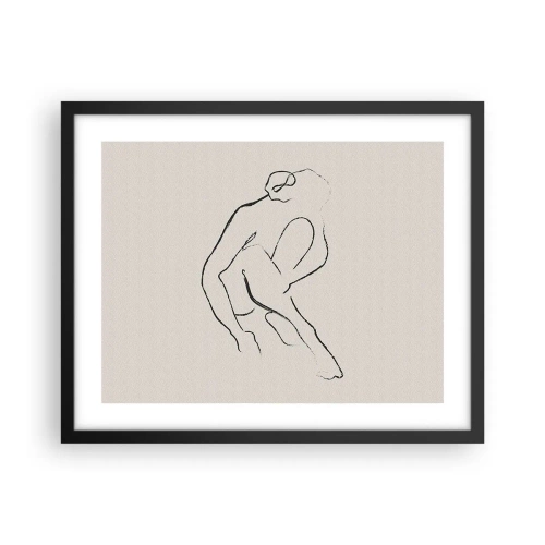 Poszter fehér keretben - Intim vázlat - 50x40 cm