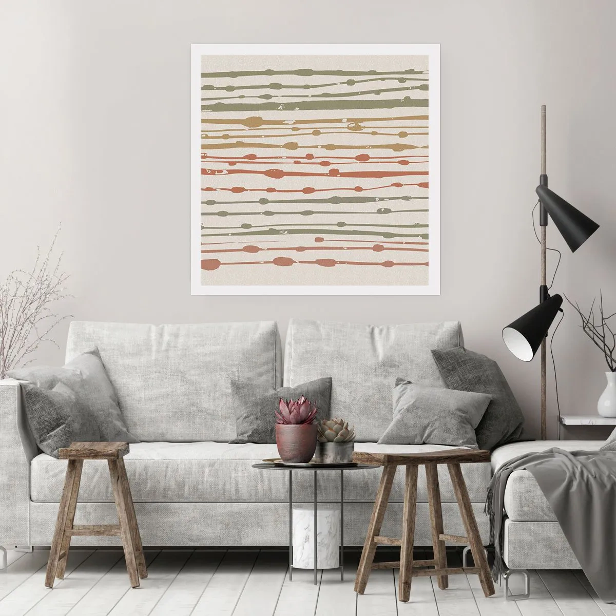Poszter - Zenei színjegyzetelés - 40x40 cm