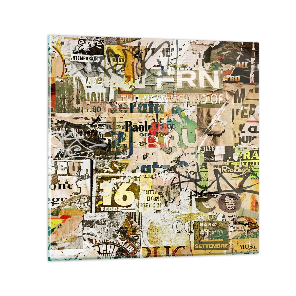 Üveg kép - Ej, történik… - 60x60 cm