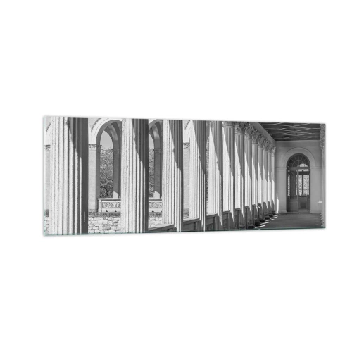 Üveg kép - Napsütötte árkádsor - 140x50 cm