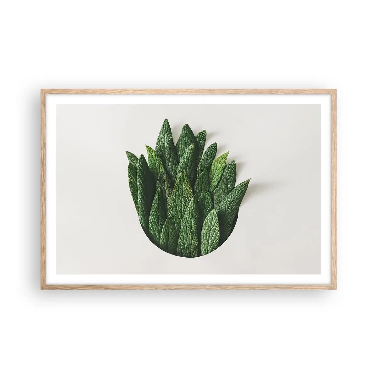 Poszter világos tölgy keretben - Féktelen kíváncsiság - 91x61 cm