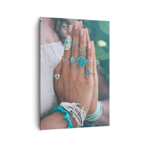 Vászonkép - Üdvözöljük a lét középpontjában - 70x100 cm