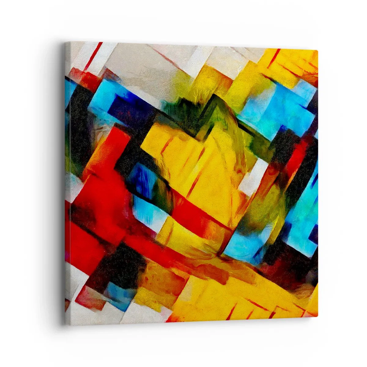 Vászonkép - Többszínű réteges - 30x30 cm