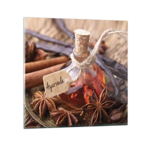 Üveg kép - A test és a lélek egysége felé - 30x30 cm