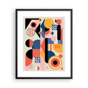 Poszter fehér keretben - Összetétel: játszadozzunk - 40x50 cm
