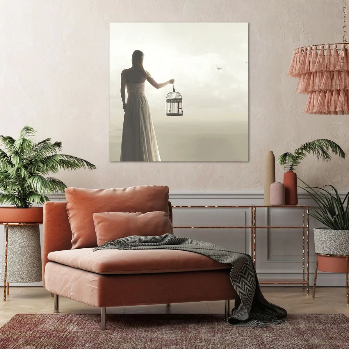 Vászonkép - Légy szabad - 40x40 cm