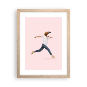 Poszter világos tölgy keretben - Egy csipetnyi abszurditás - 30x40 cm