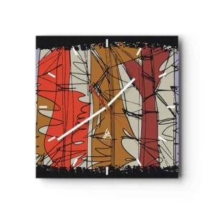 Falióra, Óra - Spontán kompozíció - 30x30 cm