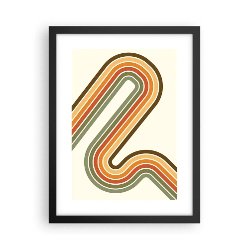 Poszter fehér keretben - Cikkcakkban a célba - 30x40 cm