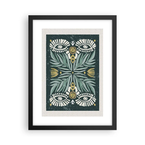 Poszter fehér keretben - Mint egy népi kivágás - 30x40 cm