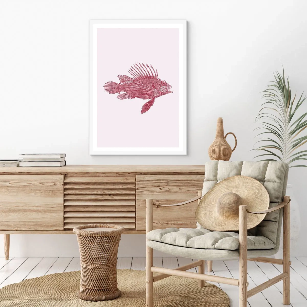 Poszter fekete keretben - Egzotikus vizek lakója - 61x91 cm