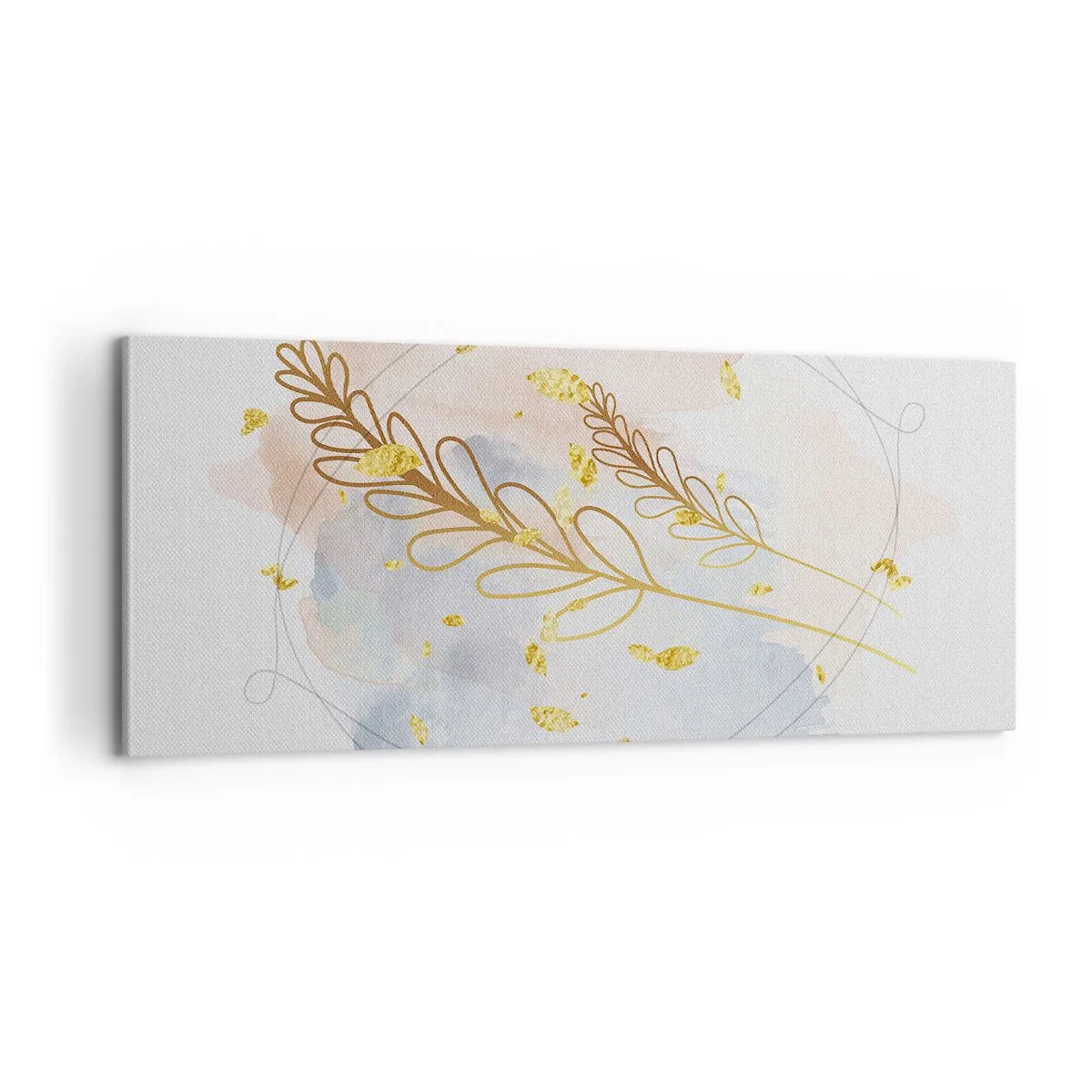 Vászonkép - Aranyszínű fuvallat - 100x40 cm