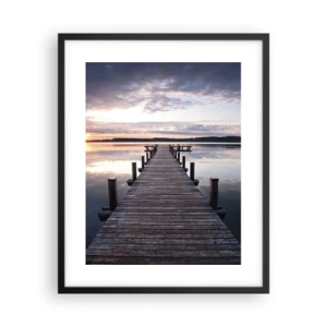 Poszter fehér keretben - Csendes határ a nappal és az éjszaka között - 40x50 cm