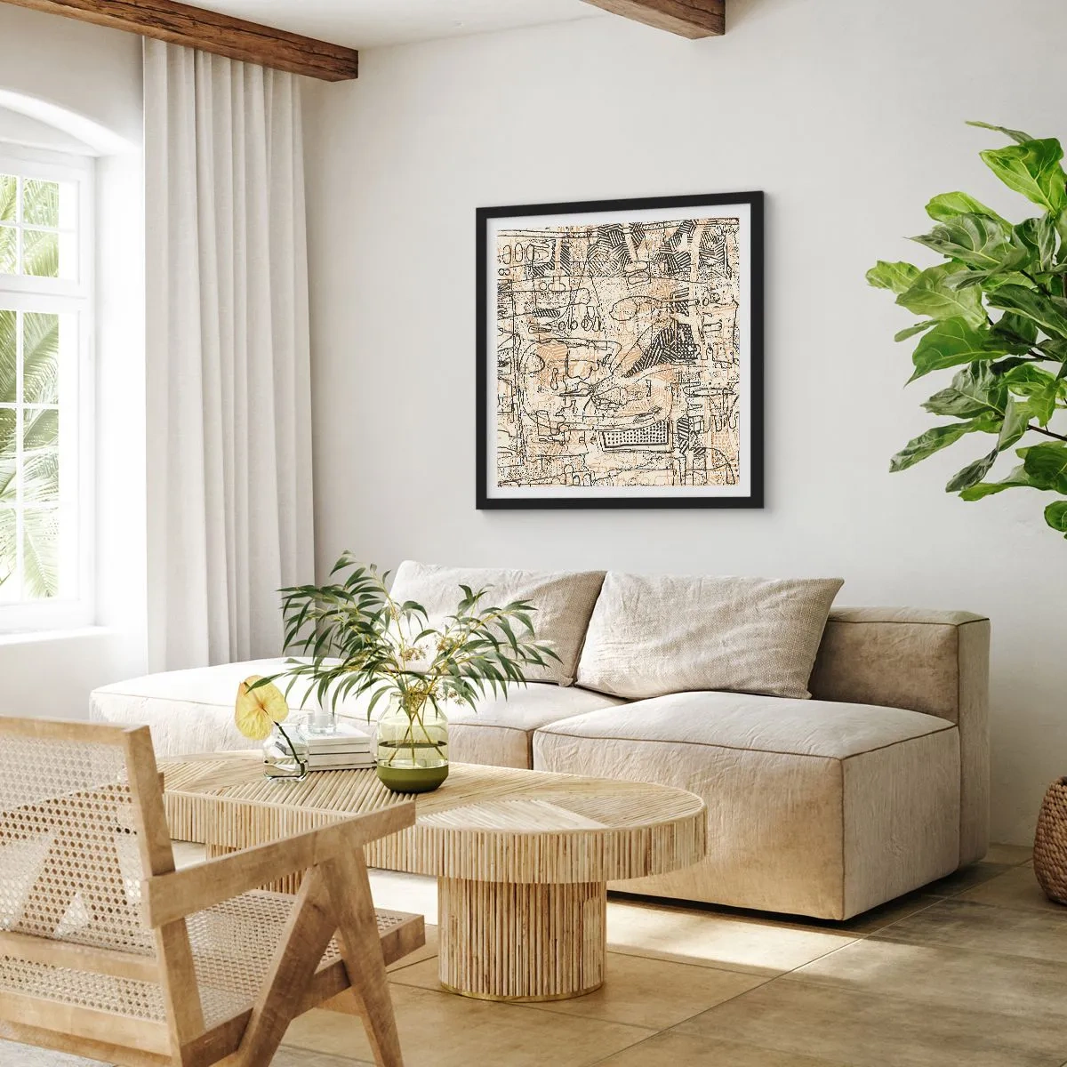 Poszter fehér keretben - Dekódolásra vár - 60x60 cm