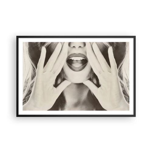 Poszter fehér keretben - Jövök már! - 91x61 cm