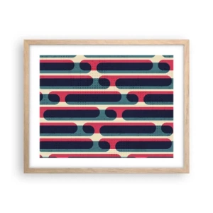 Poszter világos tölgy keretben - Mélységben és előre - 50x40 cm