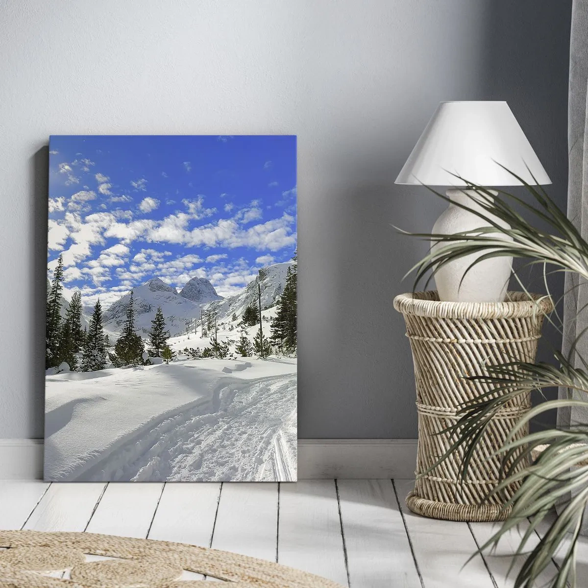 Vászonkép - A hóban és a napon - 50x70 cm
