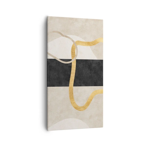 Vászonkép - Hurkolt formák - 55x100 cm