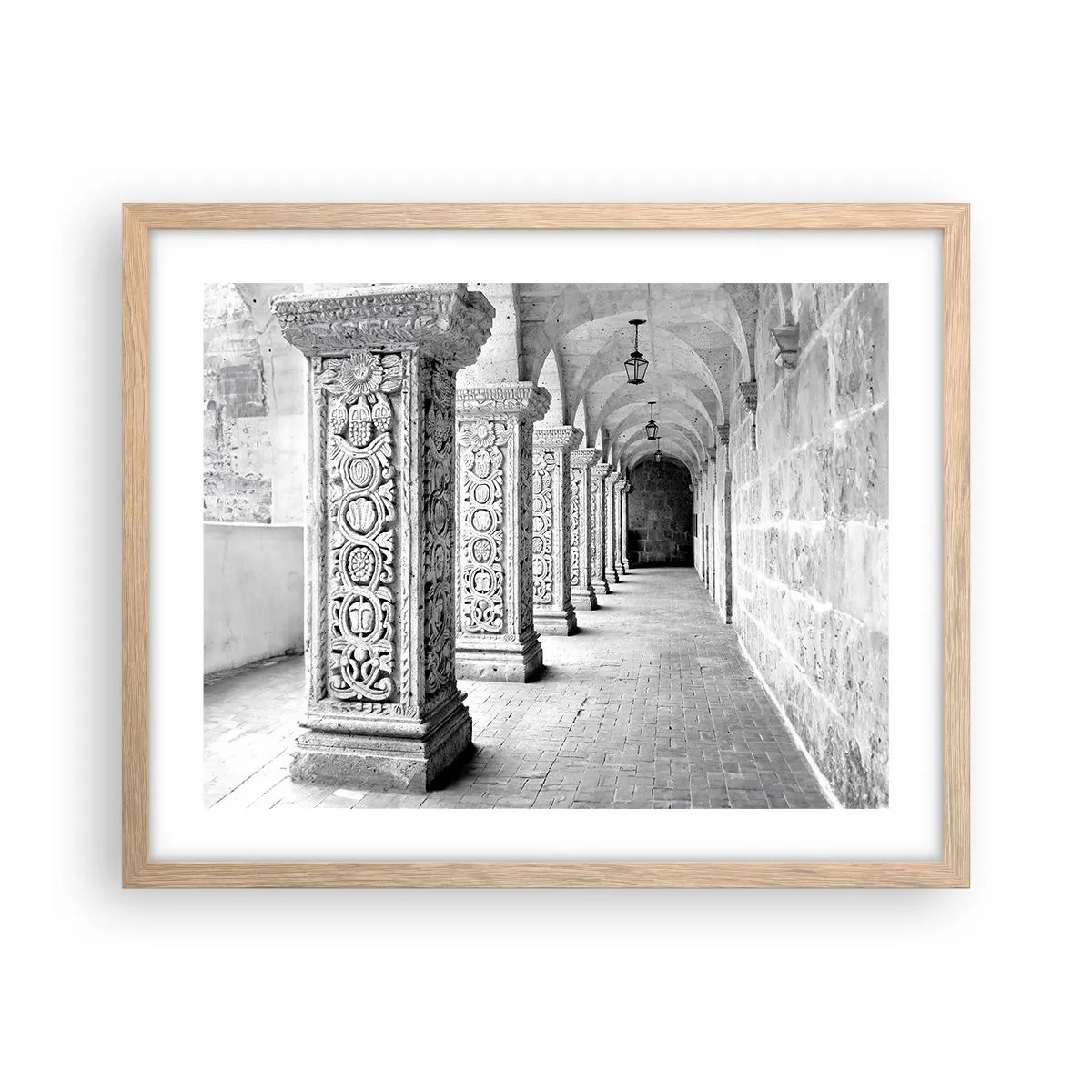 Poszter világos tölgy keretben - És hová megy...? - 50x40 cm