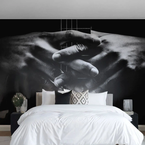 Fotótapéta Premium Sand - Művész imája - Gitáros, Zenész, Gitár - 200x140 cm