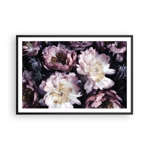 Poszter fehér keretben - Régi stílusú csokor - 91x61 cm