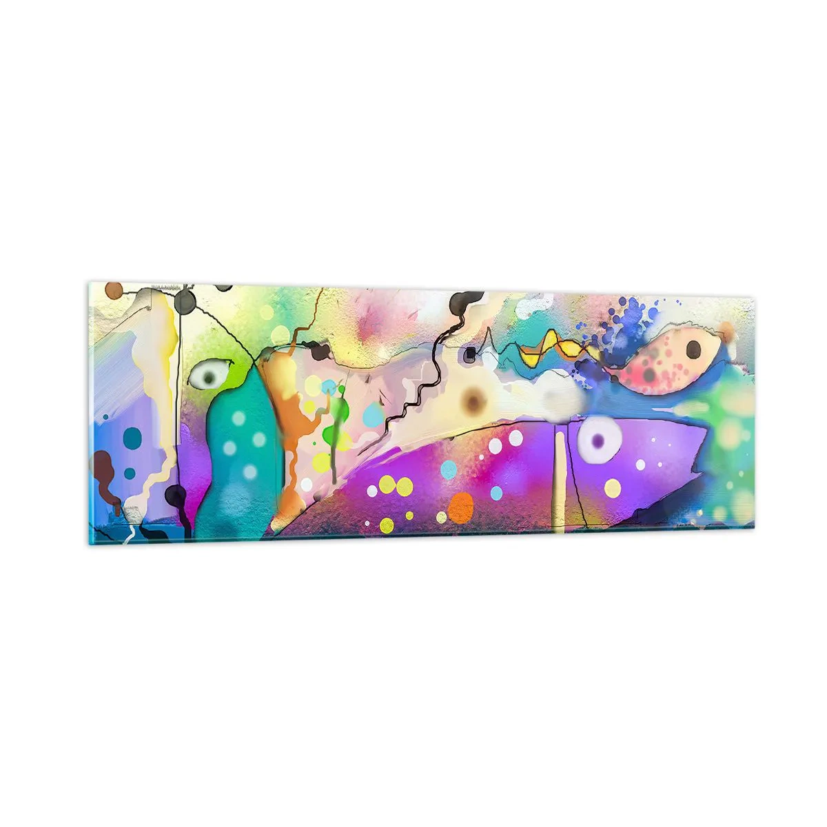 Üveg kép - Nincsenek szavak! - 90x30 cm