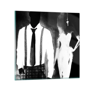 Üveg kép - Noir légkörben - 70x70 cm