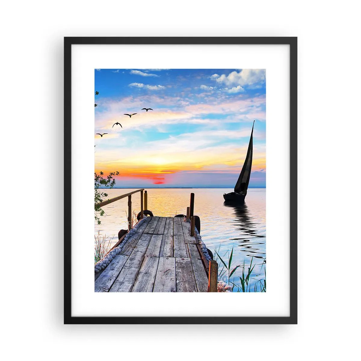 Poszter fehér keretben - Kellemes este - 40x50 cm