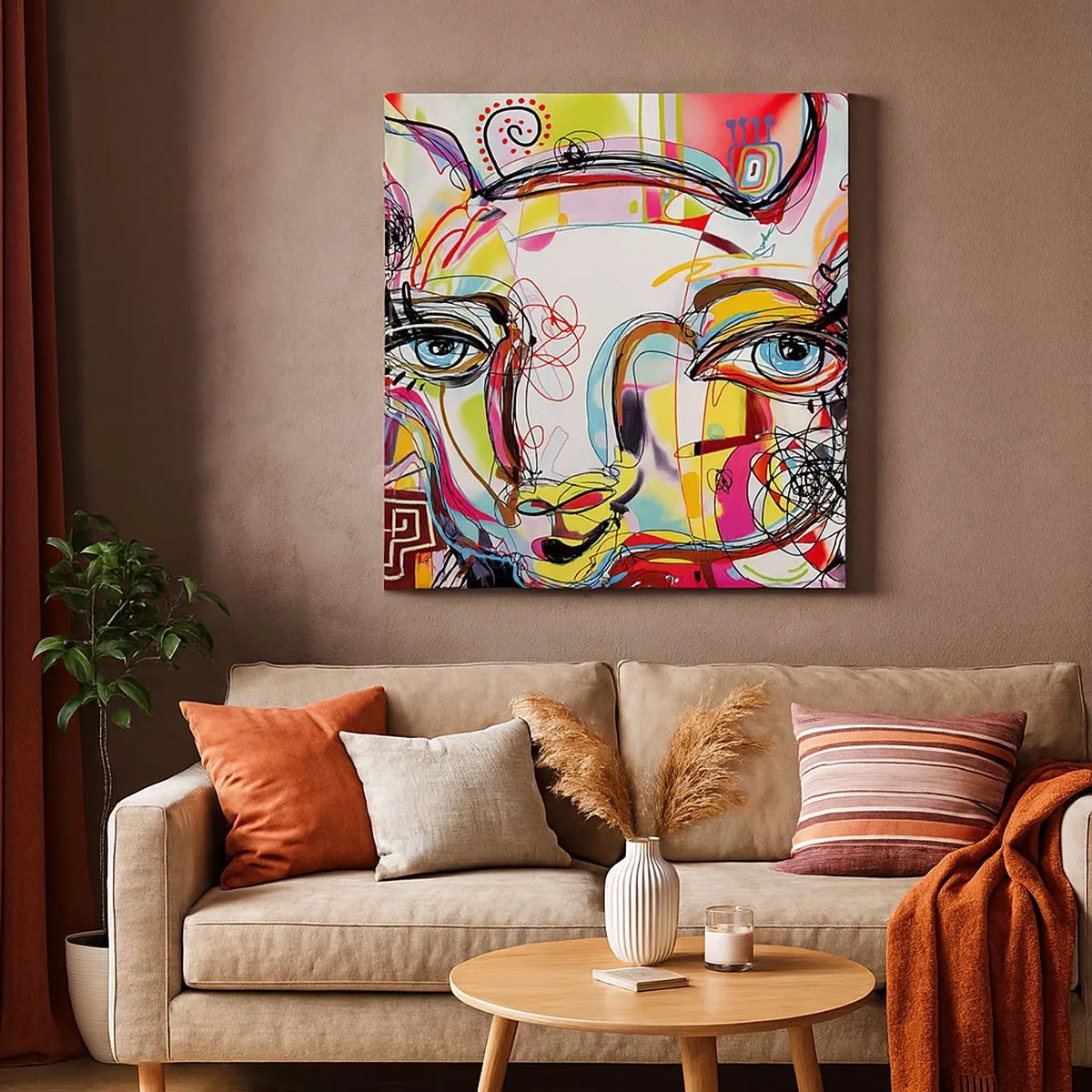 Vászonkép - A macska természetének gazdagsága - 30x30 cm