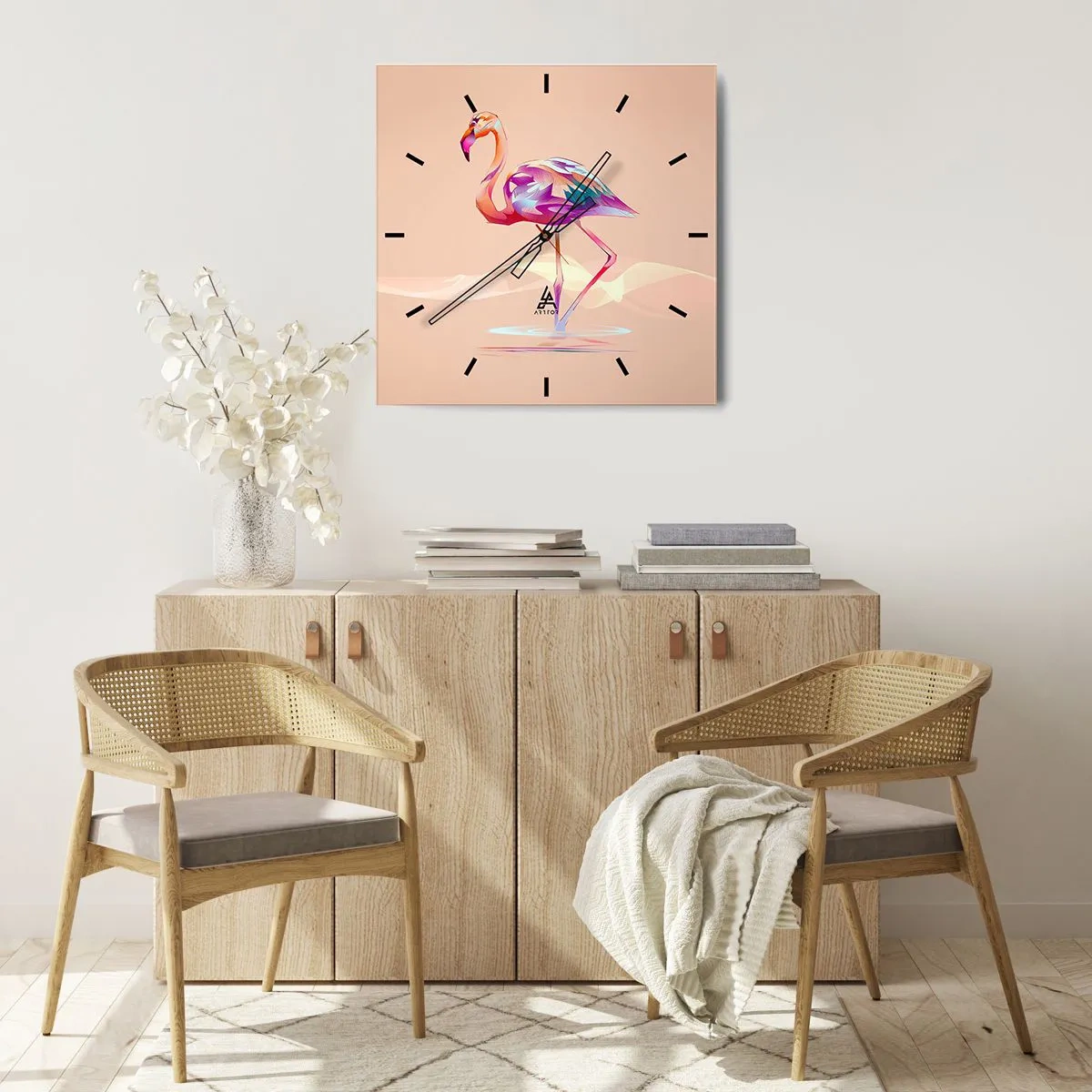 Falióra, Óra - A jó érzelmek madara - 40x40 cm