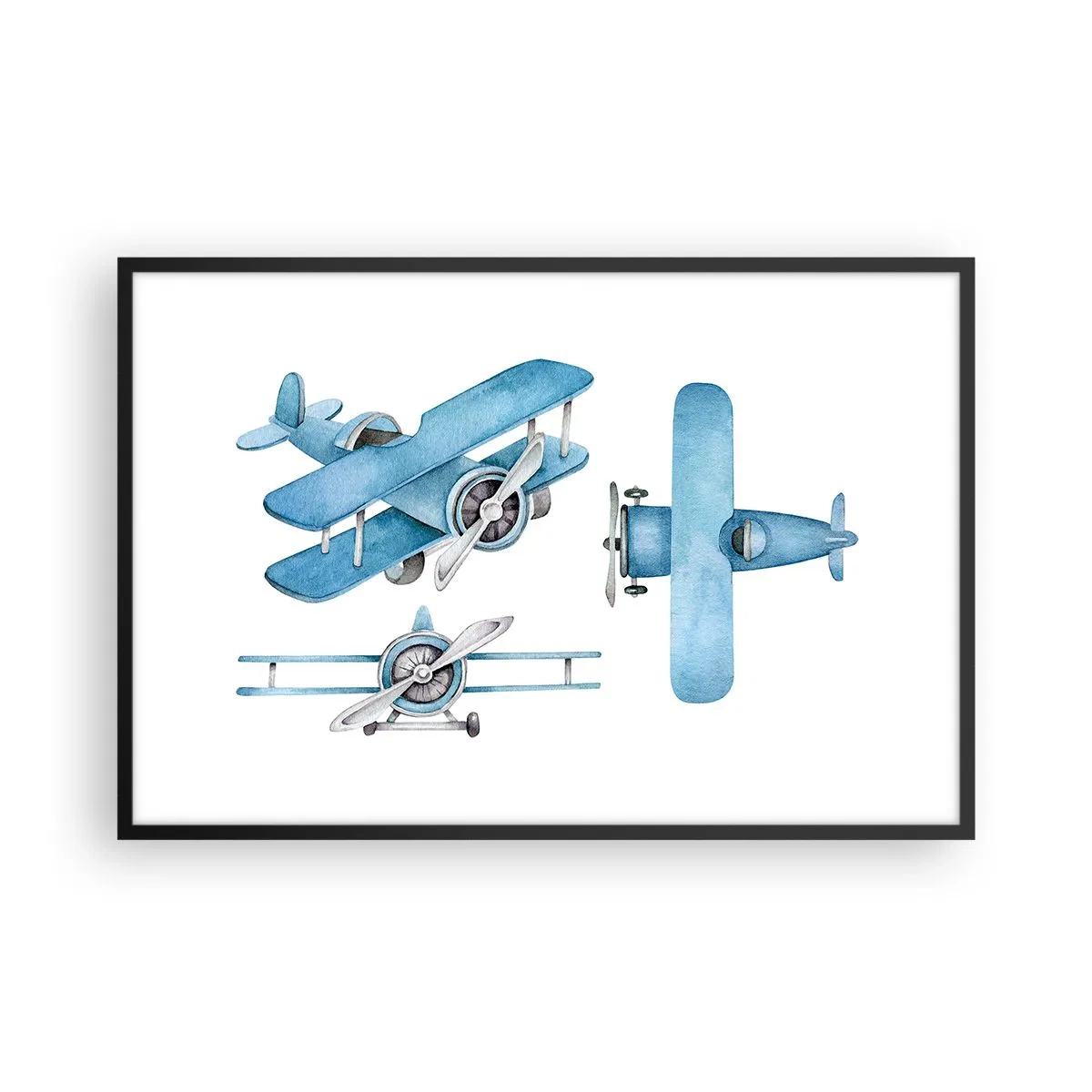 Poszter fehér keretben - Egy született győztes - 91x61 cm