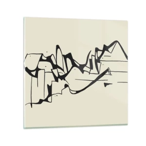 Üveg kép - Lehet egy táj - 30x30 cm