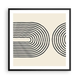 Poszter fehér keretben - Bármelyik percben ... - 60x60 cm